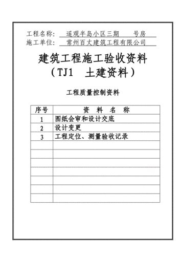 土建竣工资料资料封面.doc