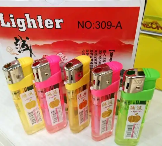厂家直销鸿运309加大加厚电子打火机 一次性塑料打火机批发-阿里巴巴