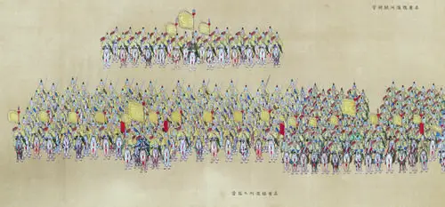 清宫纪实绘画——乾隆阅兵,崇庆皇太后寿辰和光绪大婚