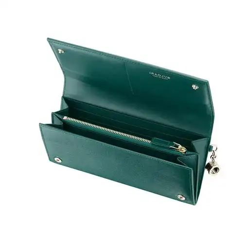 孔雀翎bvlgari宝格丽女士钱包 长款小羊皮钱夹时尚简约【图片 价格