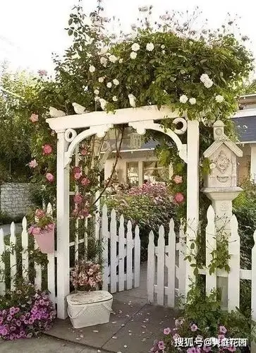 田园风味的小门廊,庭院中的点睛之笔!