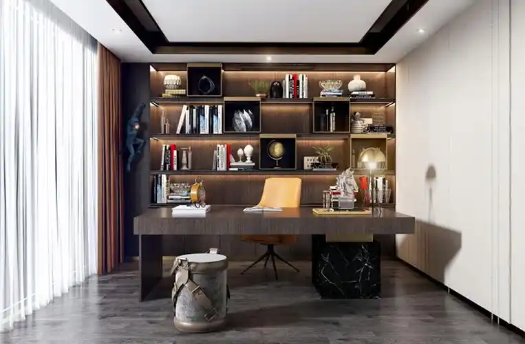 伟询极简全屋定制现代简约书柜书架储物柜文件柜书橱定制