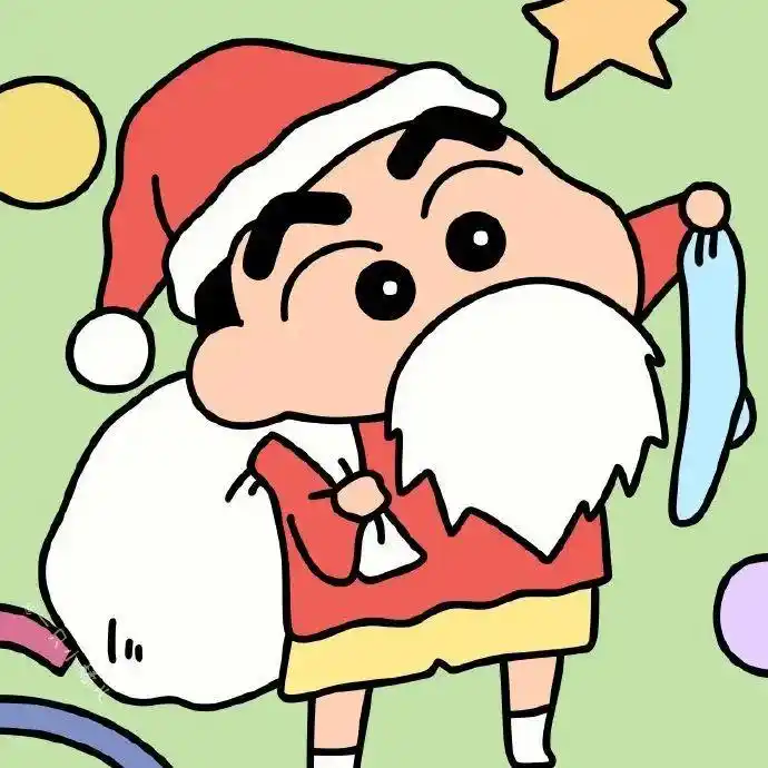 2021蜡笔小新圣诞主题头像推荐