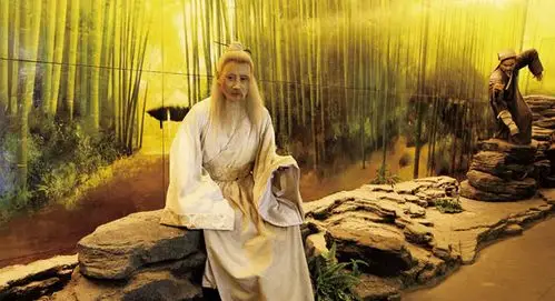 峨眉山武术祖师司徒玄空(白猿祖师)塑像.