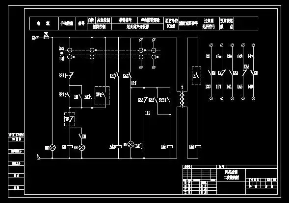 风机控制箱二次原理图