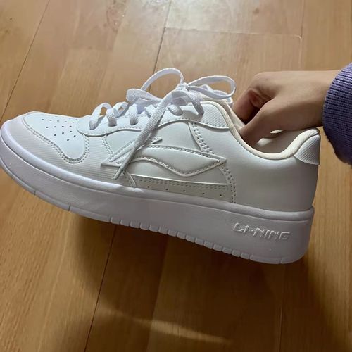 李宁板鞋女2021夏季新款惟吾空军一号小白鞋休闲运动鞋子板鞋