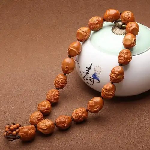 精选高级橄榄核精品小籽十八罗汉手持时尚把件-阿里巴巴