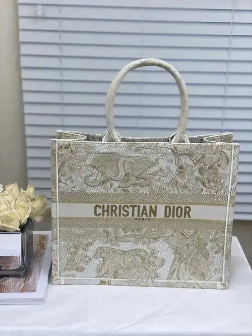 dior绝美配色tote白金动物系列托特包