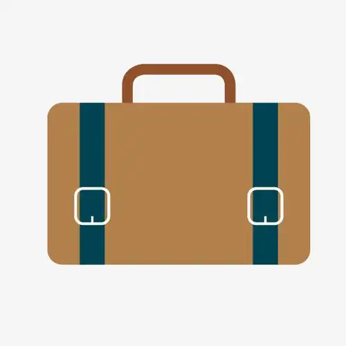 睡觉装饰棕色卡通手提箱装饰