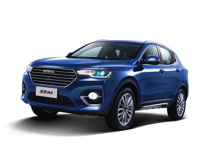 哈弗h4智联版用年轻运动的车身线条去挑逗颜控青年的时尚神经.