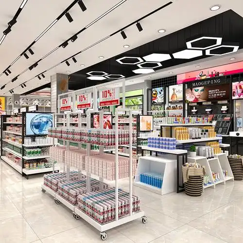 美妆店贵州文具货架,化妆品贵州文具货架,面膜贵州诺米家居陈列架