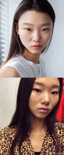 yg大势模特细长的丹凤眼充满了高级感