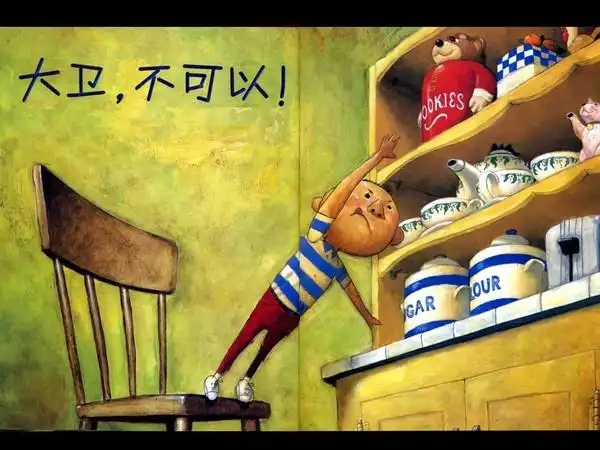儿童阅读精美绘本《大卫,不可以》
