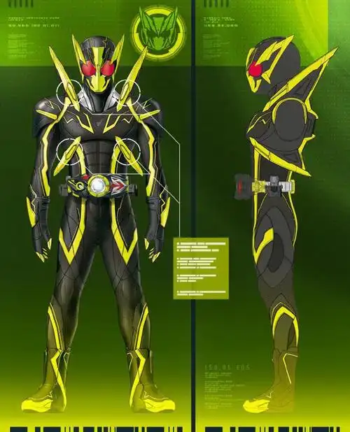 假面骑士零一全形态设计图原画更好看实体差点意思