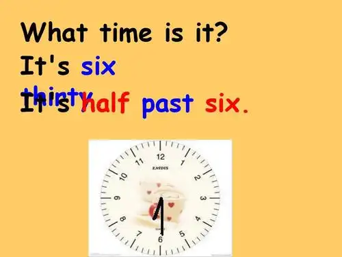 its six thirty. its half past six.