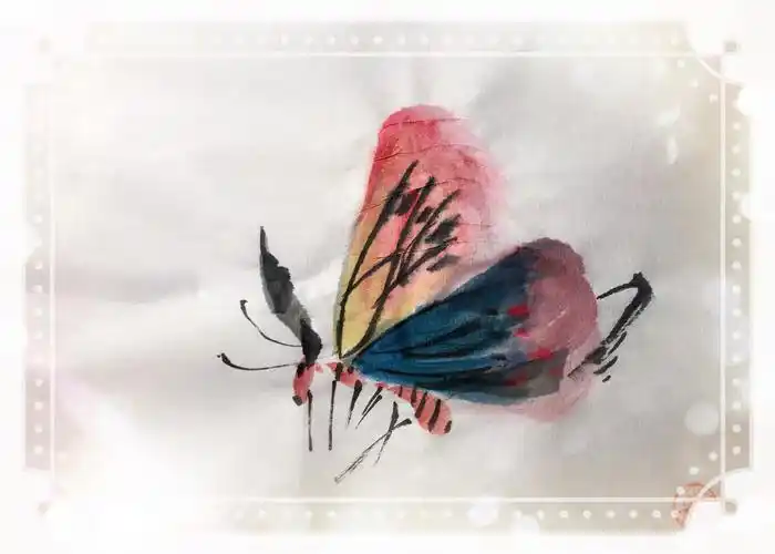 《写意蝴蝶的画法》 写美篇杨秀华艺术简历  中国工笔画学会会员,浙江