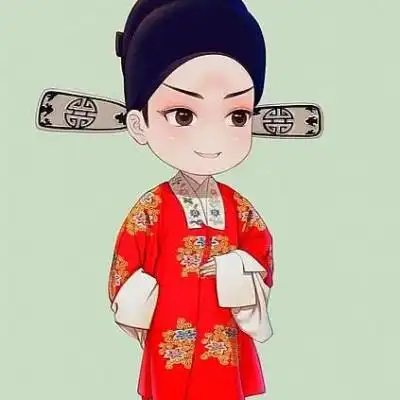 国粹京剧旦角卡通人物头像