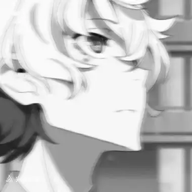 动漫黑白头像男高清好看的黑白动漫头像阴暗男生图片