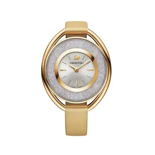 swarovski椭圆形浅金色手表
