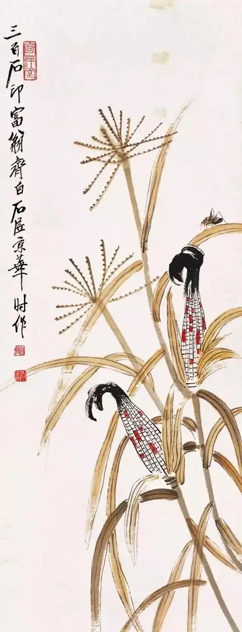 画个玉米棒子也这么有诗意