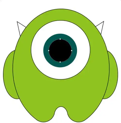 布尔运算怎么用ps用布尔运算绘制可爱的绿色小怪兽