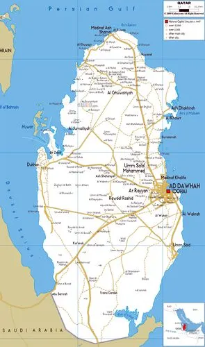 maps of qatar