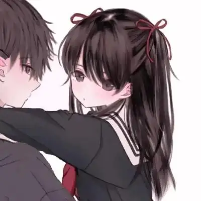 无水印情侣头像动漫