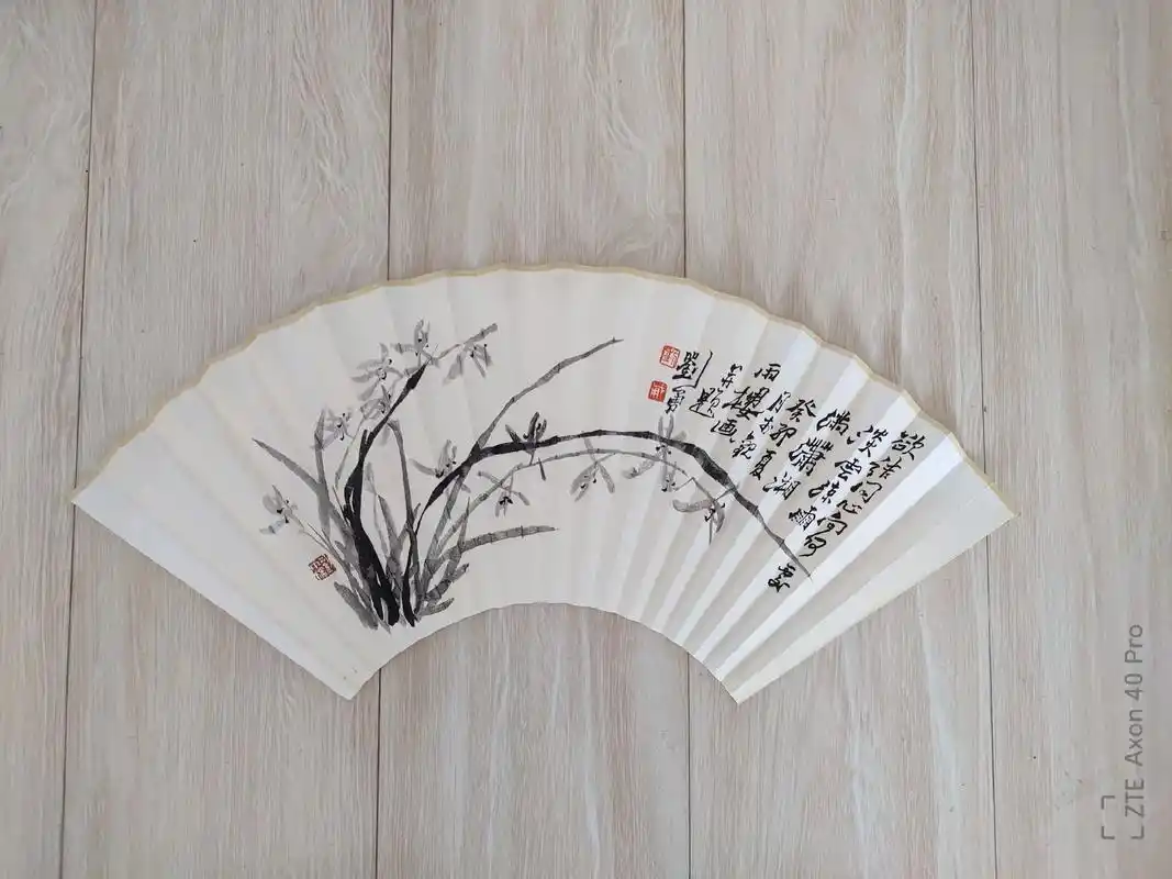 夏日炎炎,订制一把竹扇,无上清凉.帮朋友预定的郑板桥扇面画稿 - 抖音