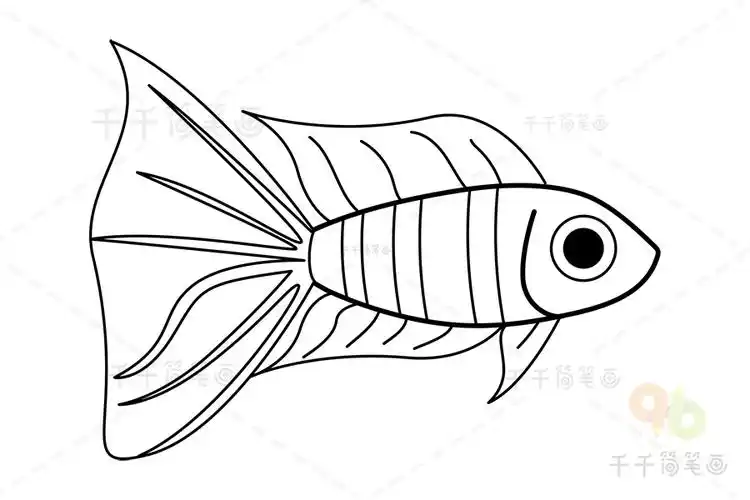 斗鱼简笔画