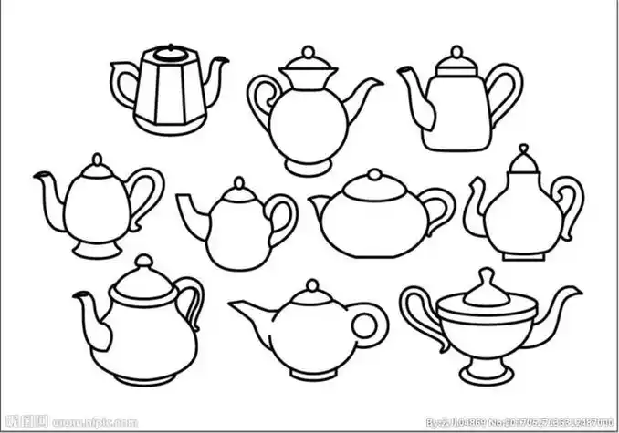 茶壶思亭壶简笔画茶壶茶壶(ks-712)茶壶茶具茶壶茶杯元素1茶壶简笔画