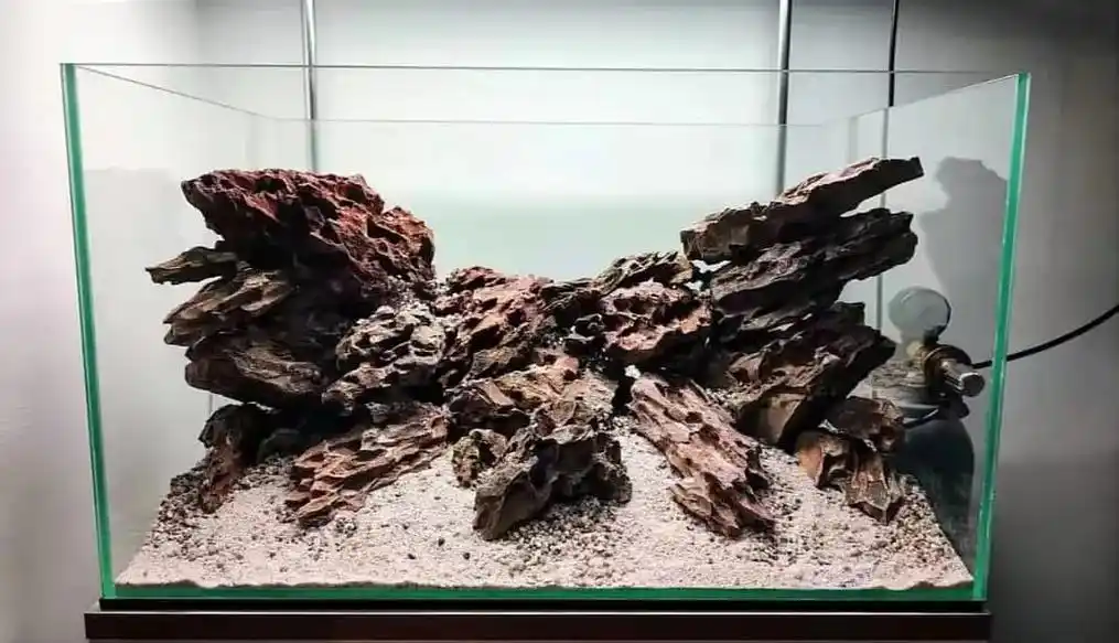 一些松皮石的造景参考(网图)看看有没有点灵感借鉴.松皮石真的 - 抖音