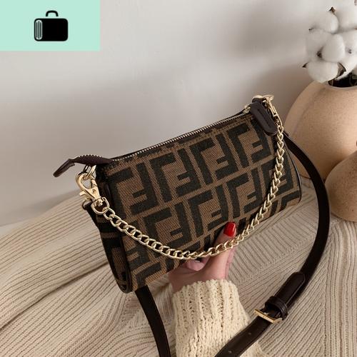 小包包女2020春季新款f l法棍包女腋下包百搭时尚单肩斜挎小方包new