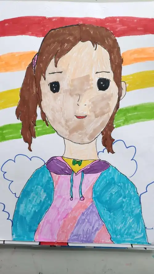 一(1)班《自画像》优秀作品