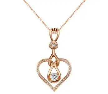 钻石吊坠什么款式适合脖子粗短的姑娘?