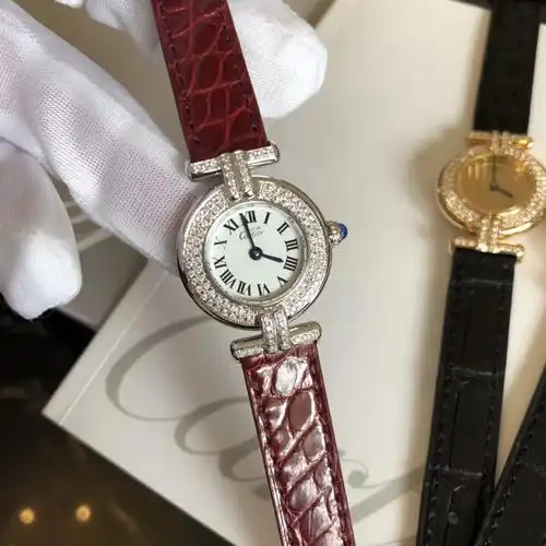 卡地亚手表双带钻手表,cartier女性手表带钻石的价格多少钱?