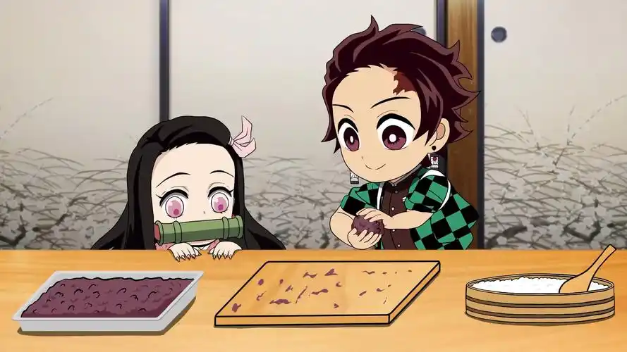 炭治郎与祢豆子做料理