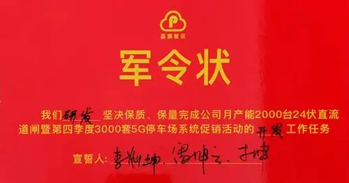 研发部宣读军令状