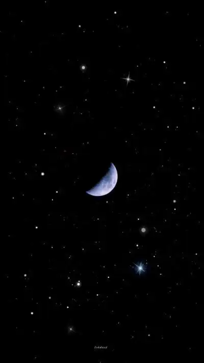 星星月亮卡通画