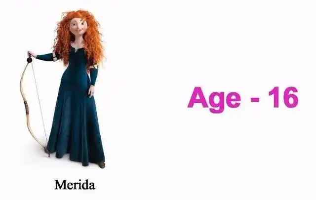 《勇敢传说》中的梅琳达公主年仅16岁.