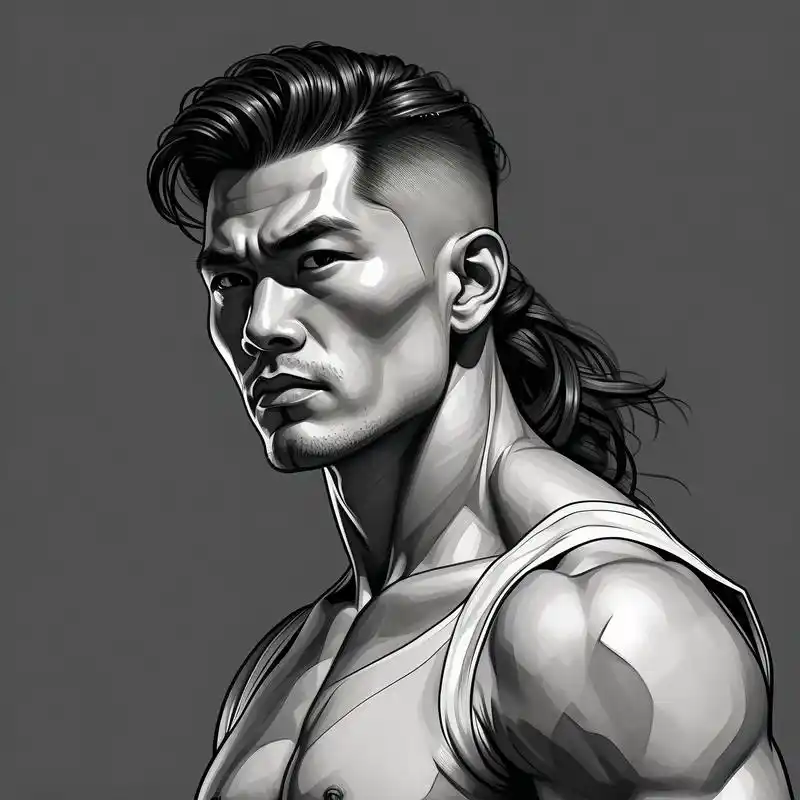 线条肌肉男头像,健身氛围感拉满94 健身的男孩子最有魅力啦!