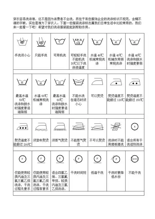 [常规洗衣标志.doc