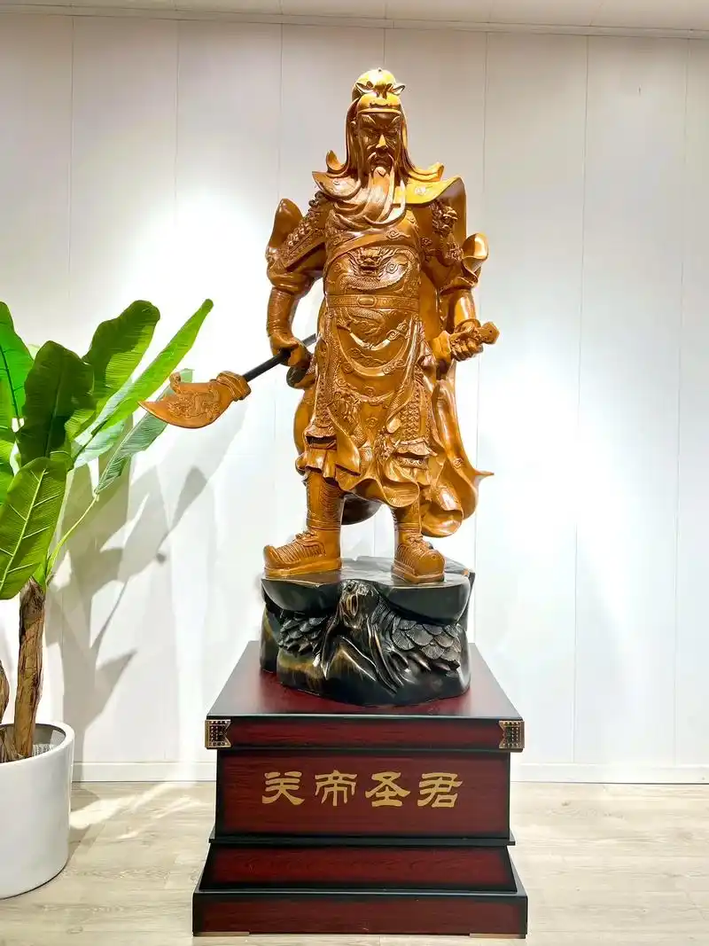 高2.6米落地关公像摆件 武圣关羽关二爷武财 - 抖音