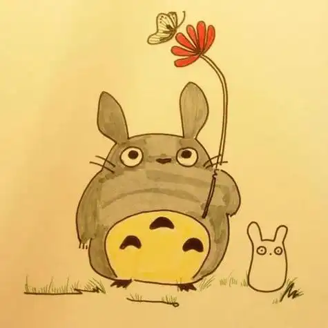 头像可爱龙猫头像动漫