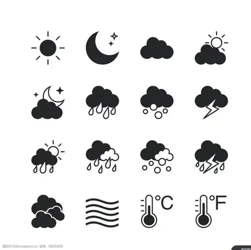 天气图标天气标志图片