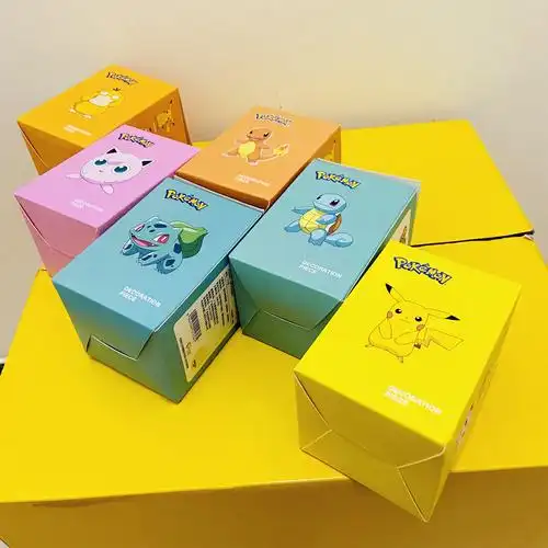 大促正版神奇宝贝手办盲盒皮卡丘可达杰尼钥匙扣小火潮玩盲盒