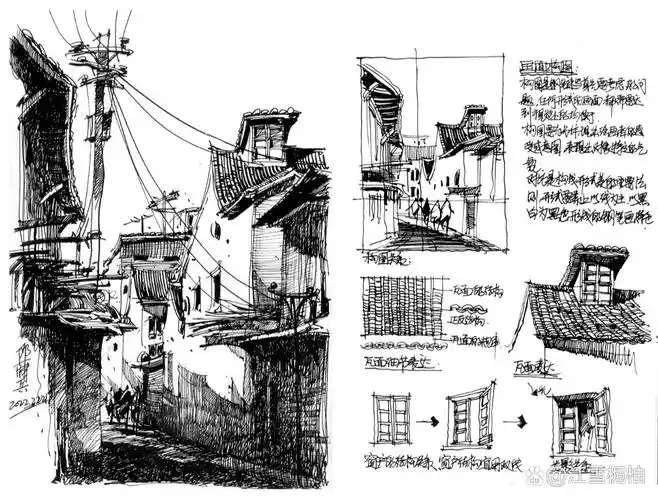 超细致的钢笔速写分解教程来啦!