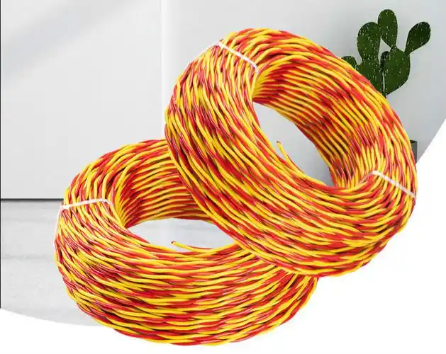 rvs双绞花线铜包铝材质家用电线电缆花线电源线阻燃防冻电线p 花线 2