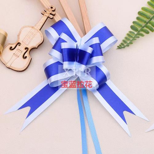 礼物包装拉花双色中号礼盒花彩带蝴蝶结拉花彩带高颜值懒人手拉花