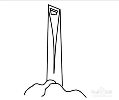 上海的代表建筑简笔画
