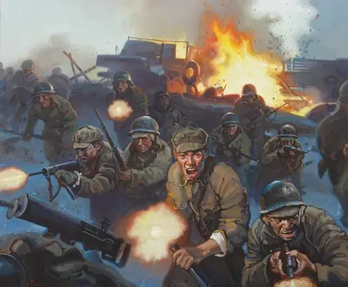 高小华 《淮海战役—陈官庄地区歼灭战》局部图